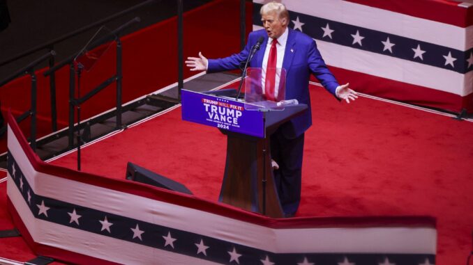 Fotografía de archivo del presidente electo de Estados Unidos, Donald Trump. EFE/Sarah Yenesel
