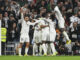 Los jugadores del Real Madrid celebran un gol en el estadio Santiago Bernabéu en foto de archivo de Fernando Villar. EFE