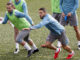 Griezmann y Koke, durante el entrenamiento.-EFE/ J.P. Gandul