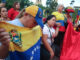 Ciudadanos venezolanos asisten a una manifestación este jueves, en Cúcuta (Colombia).EFE/ Mario Caicedo