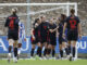 Las jugadoras del FC Barcelona celebran el tercer gol de su equipo durante el de la Liga F que enfrenta a su equipo contra la Real Sociedad este domingo en San Sebastián. EFE/Javier Etxezarreta