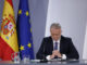 El ministro de Política Territorial y Memoria Democrática, Ángel Víctor Torres, durante la rueda de prensa tras el Consejo de Ministros celebrado este martes en la Moncloa. EFE/ Javier Lizón