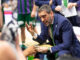 El entrenador del Unicaja, Ibon Navarro, en el Palacio de Deportes José María Martín Carpena, en Málaga en foto de archivo de Carlos Díaz. EFE