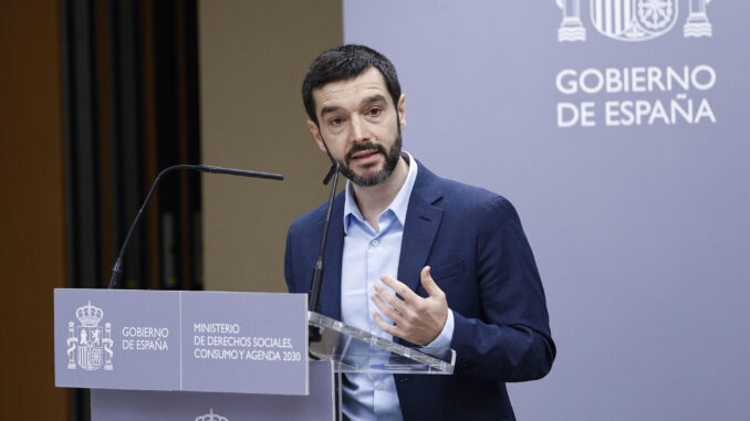 El ministro de Derechos Sociales, Pablo Bustinduy en Madrid este jueves. EFE/ Rodrigo Jiménez
