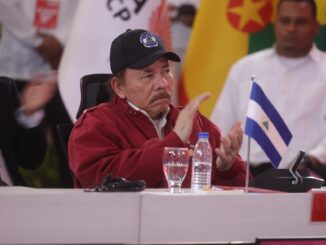 Fotografía de archivo del presidente de Nicaragua, Daniel Ortega, en la XXIII Cumbre de la Alianza Bolivariana para los Pueblos de Nuestra América (ALBA), en el Palacio de Miraflores, en Caracas (Venezuela).EFE/ Miguel Gutiérrez