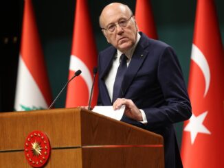 Imagen del primer ministro interino del Líbano, Najib Mikati.
 EFE/EPA/NECATI SAVAS