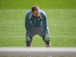 Jan Oblak, en una foto de archivo durante un entrenamiento.-EFE/ Borja Sanchez-Trillo