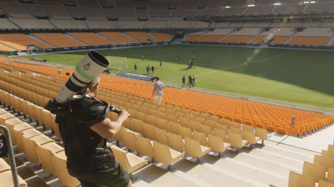 Estadio de La Cartuja en Sevilla donde el Real Betis disputará sus partidos ya desde la temporada 2025/26 hasta la finalización de las obras en Heliópolis. EFE/José Manuel Vidal
