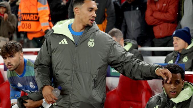 El jugador del Real Madrid Trent Alexander-Arnold en Anfield, Liverpool Reino Unido. EFE/EPA/ADAM VAUGHAN
