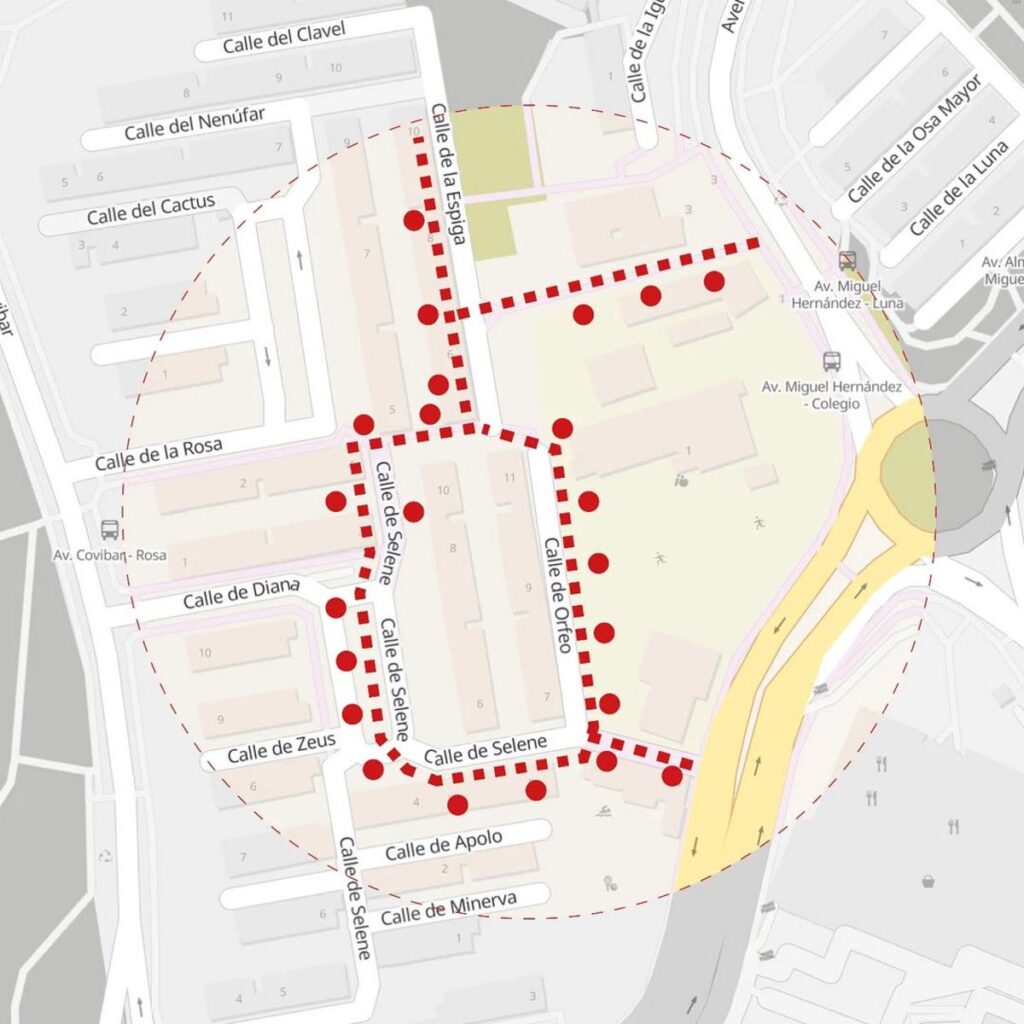 Robo de cable deja fuera de servicio 23 farolas en tres calles