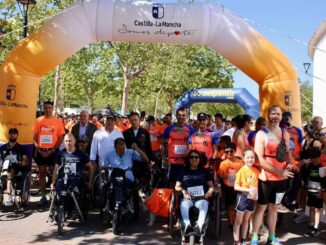 Participantes de la VI Carrera Inclusiva de Amiab en Albacete