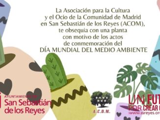 Reparto gratuito de plantas para el Día Mundial del Medio Ambiente organizado por ACOM en Madrid