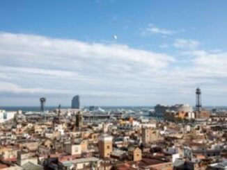 Fachadas de edificios históricos en Ciutat Vella, Barcelona