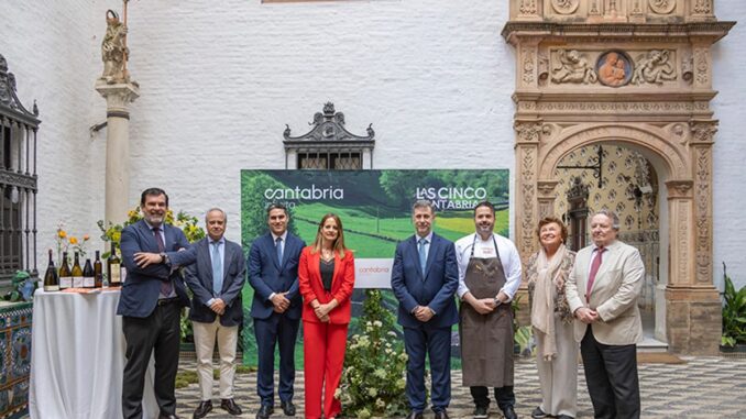 Cantabria promociona su gastronomía en Sevilla con 'Las Cinco Cantabrias On Tour' Promoción de la gastronomía de Cantabria en Sevilla con la iniciativa Las Cinco Cantabrias On Tour