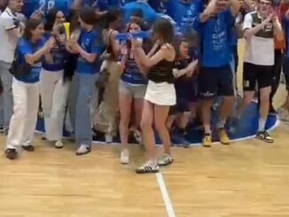 Jugadores de Confía Base Oviedo durante el partido de esta tarde