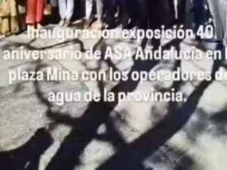 Exposición sobre el valor del agua en la plaza de Mina de Cádiz