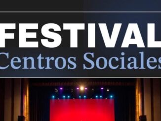 Cartel del Festival de Fin de Curso de los Centros Sociales de Oviedo en el Teatro Filarmónica