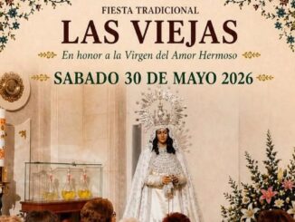Cartel anunciador de la Fiesta de Las Viejas 2026 en Pozuelo en honor a la Virgen del Amor Hermoso
