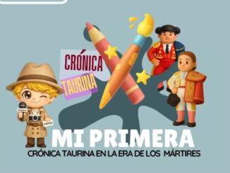 Cartel de la actividad Mi Primera Crónica Taurina en la Plaza de Toros de Cáceres, experiencia TauroKids para niños el 28 de enero