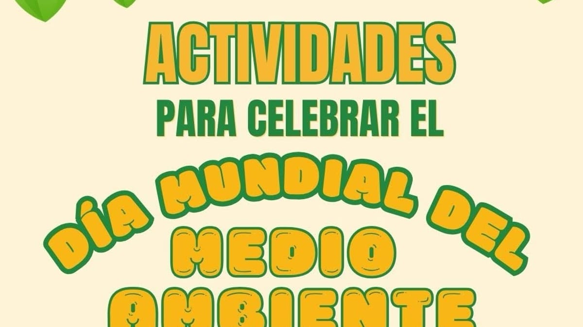 Cartel de actividades por el Día Mundial del Medio Ambiente en la Región de Murcia del 5 de junio