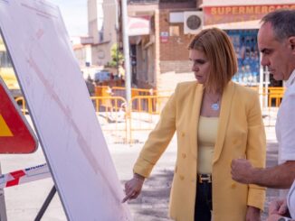 Supervisión de las obras de renovación de la calle Gran Canal en el Barrio Venecia de Alcalá de Henares
