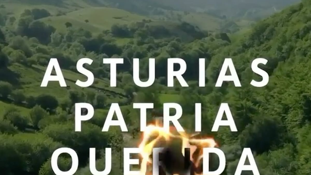 Cartel de campaña de prevención de incendios forestales de Asturias con el mensaje ¿QUERIDA o QUEMADA? Cuidemos nuestro paraíso