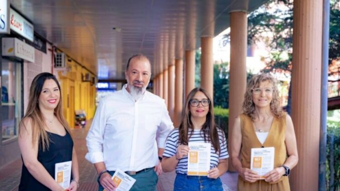Rivas lanza ayudas para reforzar la seguridad en comercios y hostelería Cartel de la línea de ayudas para reforzar la seguridad en comercios y locales de hostelería en Rivas Vaciamadrid