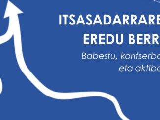 Cartel informativo del Ayuntamiento de Bilbao sobre el programa de participación ciudadana del Plan Especial de Itsasadarra