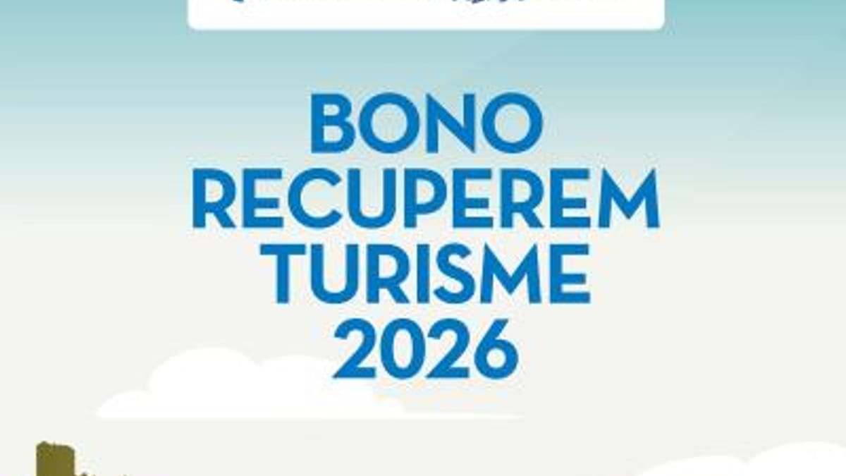 Cartel promocional del Bono Recuperem Turisme 2026 de la Comunitat Valenciana