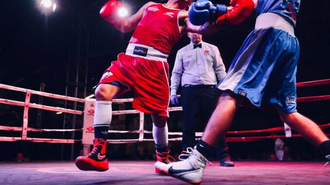 Alcobendas vibra con las finales de Boxing Talents en el Polideportivo Velada de finales de Boxing Talents en el Polideportivo Municipal José Caballero de Alcobendas con boxeadores compitiendo en el ring