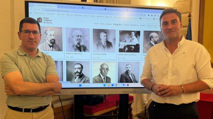 Cáceres recupera su memoria visual en una web de fotografías antiguas Presentación de la web de fotografías antiguas de Cáceres con colaboración municipal