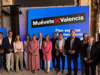 Mocena Camarero, vicepresidenta de la Generalitat Valenciana, durante la presentación del Plan Especial de Intervención para Jóvenes de Valencia