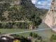 Nuevo puente colgante del Caminito del Rey de 110 metros de longitud suspendido a 50 metros de altura sobre el cañón