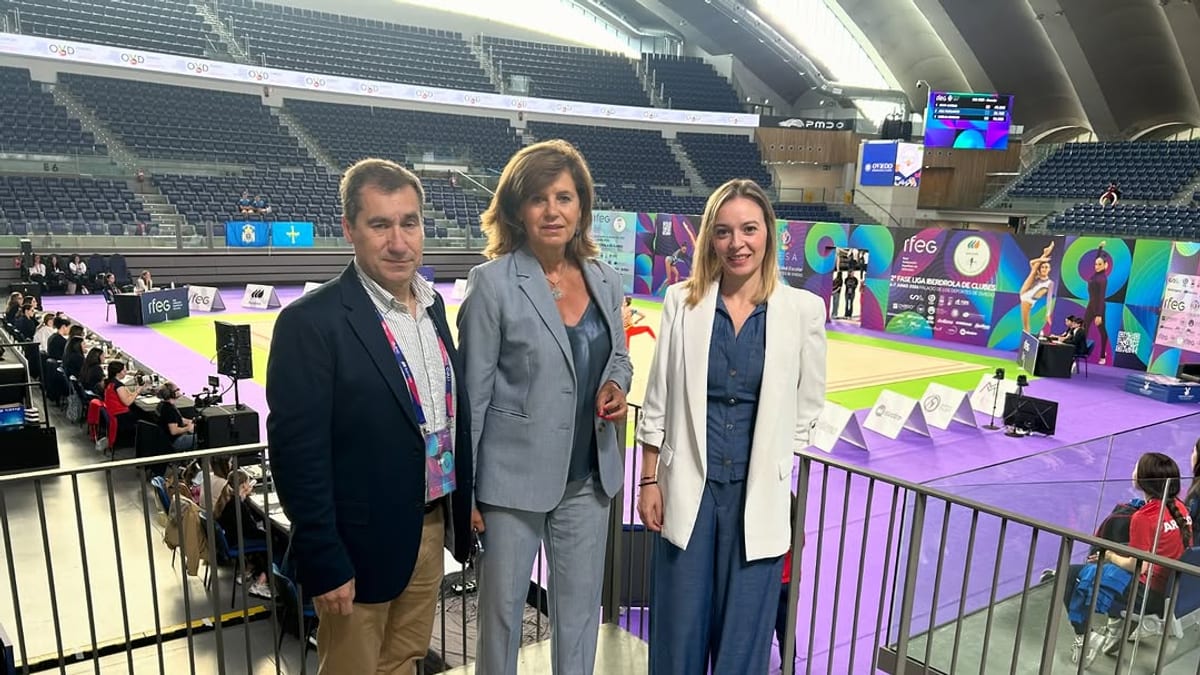 Segunda jornada del Campeonato de España en Edad Escolar de Gimnasia Rítmica en el Palacio de los Deportes de Oviedo