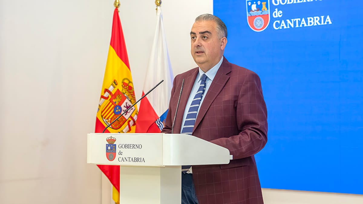 Logotipo del Gobierno de Cantabria junto a textos sobre el Plan de Ordenación Territorial