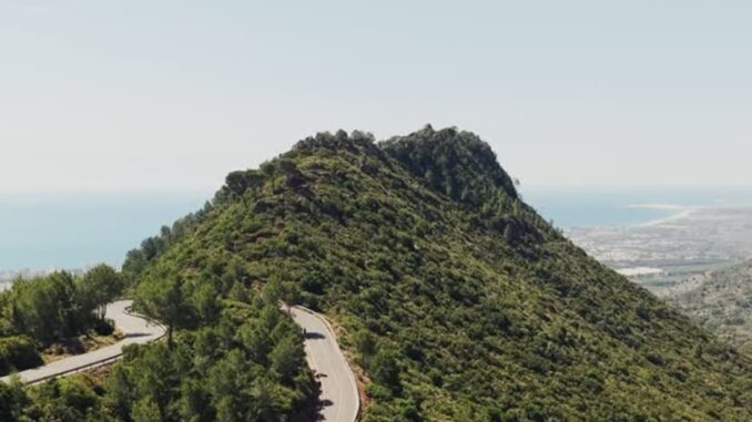 Rodada social de ciclismo en la provincia de Castelló con participantes disfrutando de la carretera bajo el sol