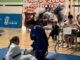 Clausura de la Escuela de Judo Huelva TSV en el Polideportivo Municipal Diego Lobato con judocas y público