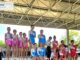Patinadores del Club Patinaje Seseña celebrando su participación en el Trofeo de Primavera de Vallehermoso