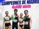 Atletas de Collado Villalba en el Campeonato de Madrid de Relevos Mixtos celebrado este fin de semana