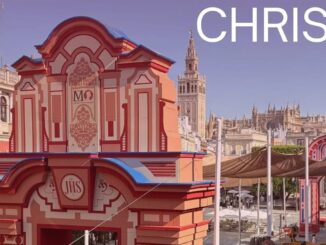 Decoración de altares y escaparates para la procesión del Corpus Christi en Sevilla