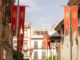 Cartel promocional del Corpus Sevilla 2026 con información sobre la renovación de gallardetes y portadas monumentales