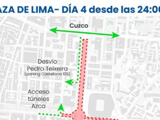 Información de cortes de tráfico en Madrid para los días 4 a 7 de junio en plaza de Lima y plaza de Cibeles