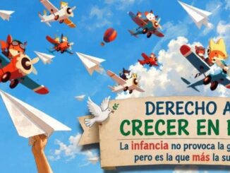 Cartel promocional del Día de la Infancia 2024 de Coslada con el lema Derecho a crecer en paz