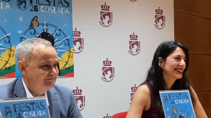 Coslada presenta el programa de sus Fiestas 2026 Cartel de presentación del Programa de Fiestas de Coslada 2026 con información sobre conciertos y actividades culturales