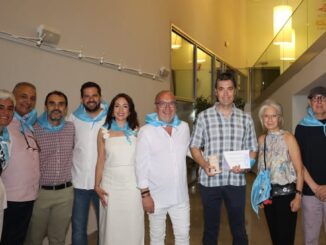 Acto de despedida del teniente Pascual Herrero de la Guardia Civil en Arroyomolinos