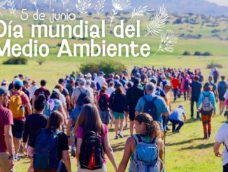 Cartel promocional de las Jornadas del Día Mundial del Medio Ambiente con actividades de trashumancia, marcha ambiental y talleres naturales