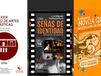 Cartel promocional de los premios de creación artística de la Diputación de Cáceres 2026