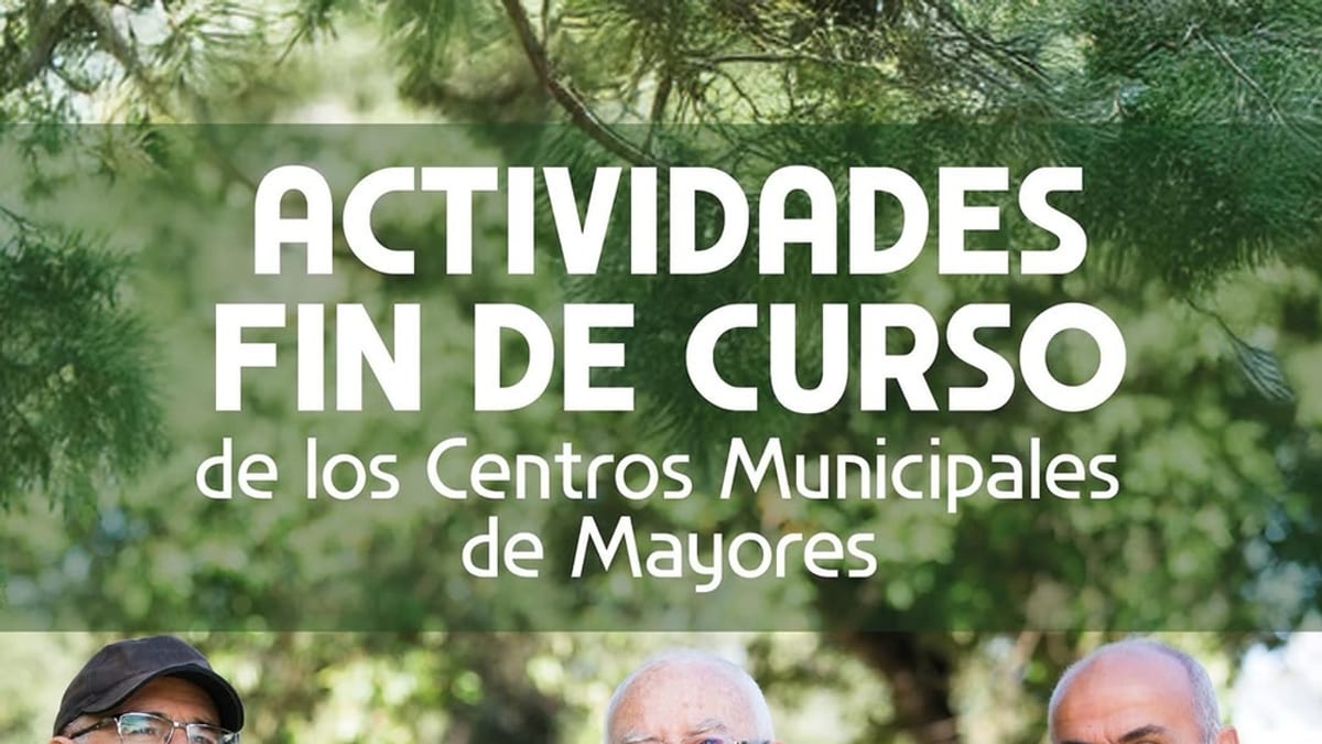 Cartel del Festival Fin de Curso de los Centros Municipales de Mayores con actividades variadas