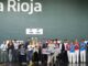Deportistas participantes en el festival benéfico de pelota Titín III y amigos en el Frontón Adarraga de Logroño