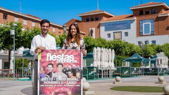 Cartel oficial de las Fiestas Populares de Torrejón de Ardoz con los artistas confirmados para junio de 2026